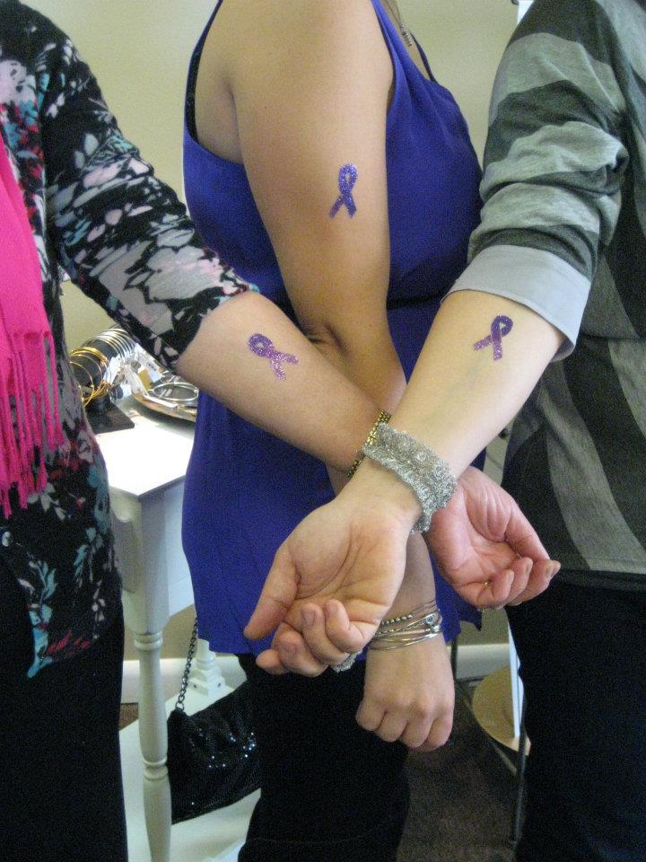 10 Cute Purple Ribbon Tattoos For Girls