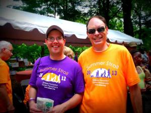 Dan (left) with fellow Summer Stroller Mike!