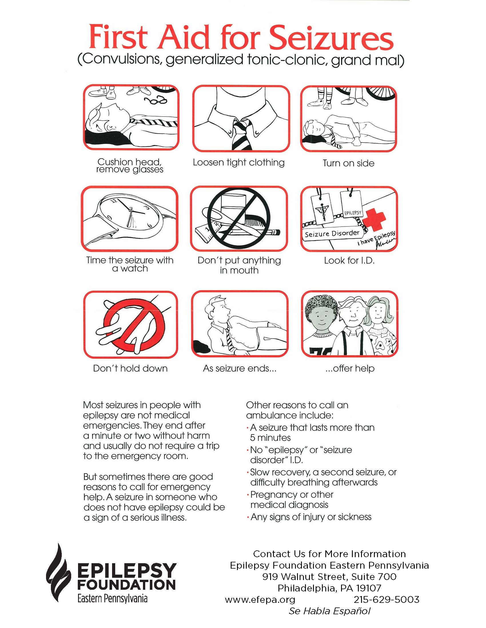 Epilepsy Seizure First Aid The O Guide
